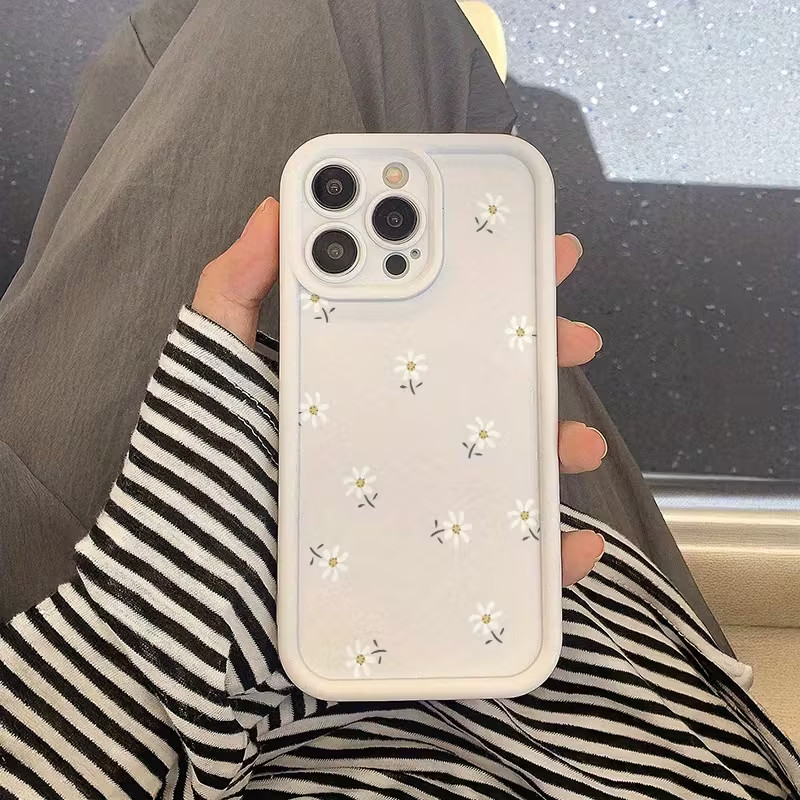 Capinha Capa Para Redmi A2 A3 A5 8 10C 12 13 15 POCO M3 X4 PRO Xiaomi 11 lite Silicone À Prova de Choque margaridas em Oferta na Shopee