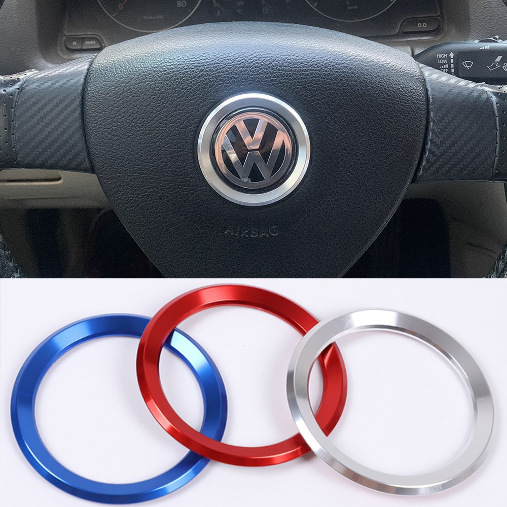 Adesivo Decorativo para Volante com Logotipo Volkswagen Gol G5 Fox G2 VW Bora Golf Jetta Passat Polo Tiguan Voyage 2009 