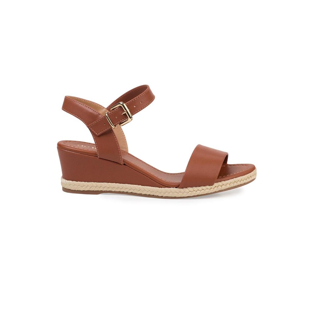 Sandália Bebecê Anabela Fivela Natural em Oferta na Shopee