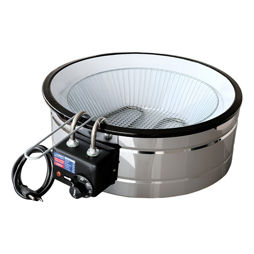 Fritadeira Elétrica Industrial Tacho 10L Esmaltado