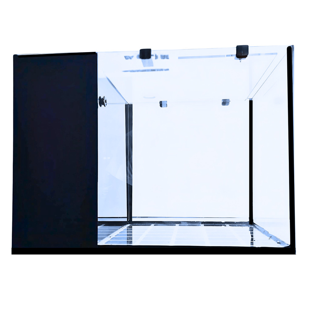 Aquário Cristal Blue Oasis Com Sump LED Fundo Azul 35X25X25