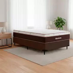 Cama box e Colchão Sleep King – Solteiro (88x188) - Ortobom
