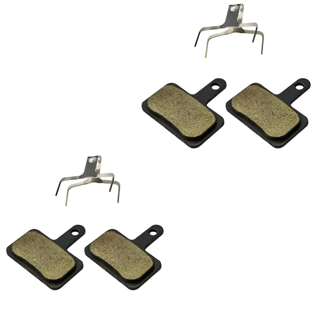 2 Pares de pastilhas Freio a Disco Resina Pinça Compatível Shimano Saint, ZEE, Deore, XT, SLX, XTR - GTA