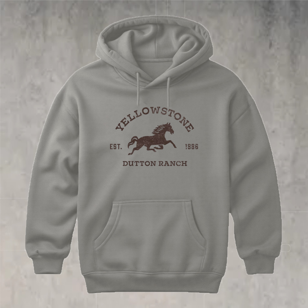 Blusa de frio Country Yellow Stone Texas Ranch tx farm Moletom unissex