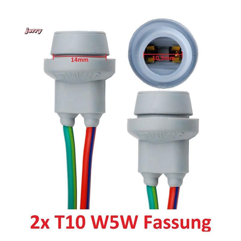 2X T10 Soquete W5W Adaptador De Borracha Macia Luz Suporte Da Lâmpada Acessórios Do Carro Macho Para Fêmea Conector Fio 