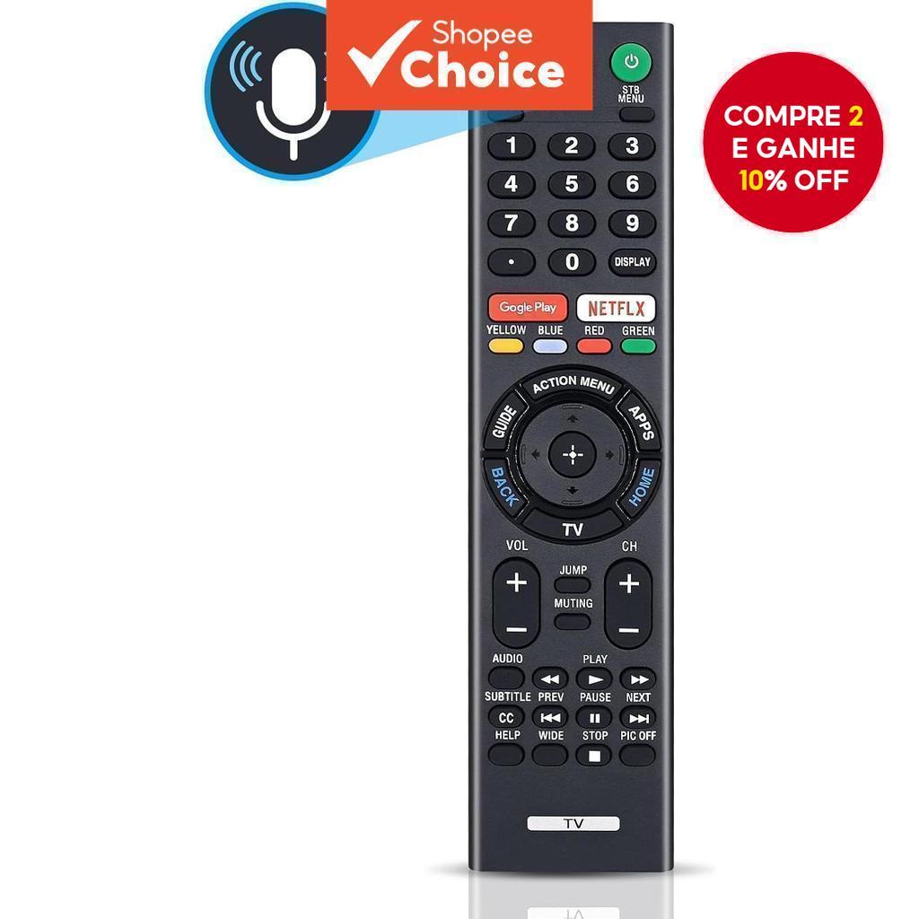 Controle Remoto por Voz RMF-TX310U para TV Sony, Controle Substituto para Controle Remoto Sony Bravia, para TV Sony