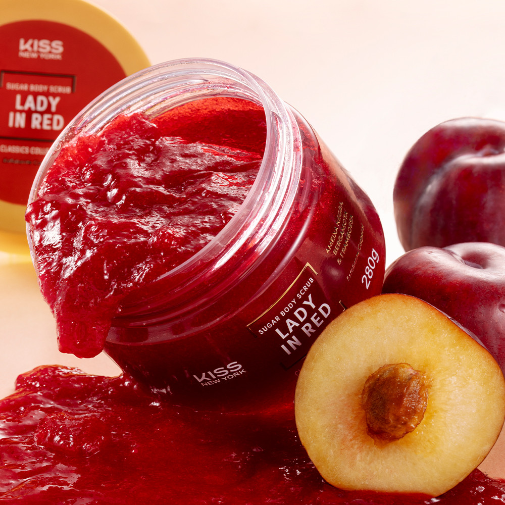 Esfoliante Corporal de Açúcar Lady in Red - Kiss New York