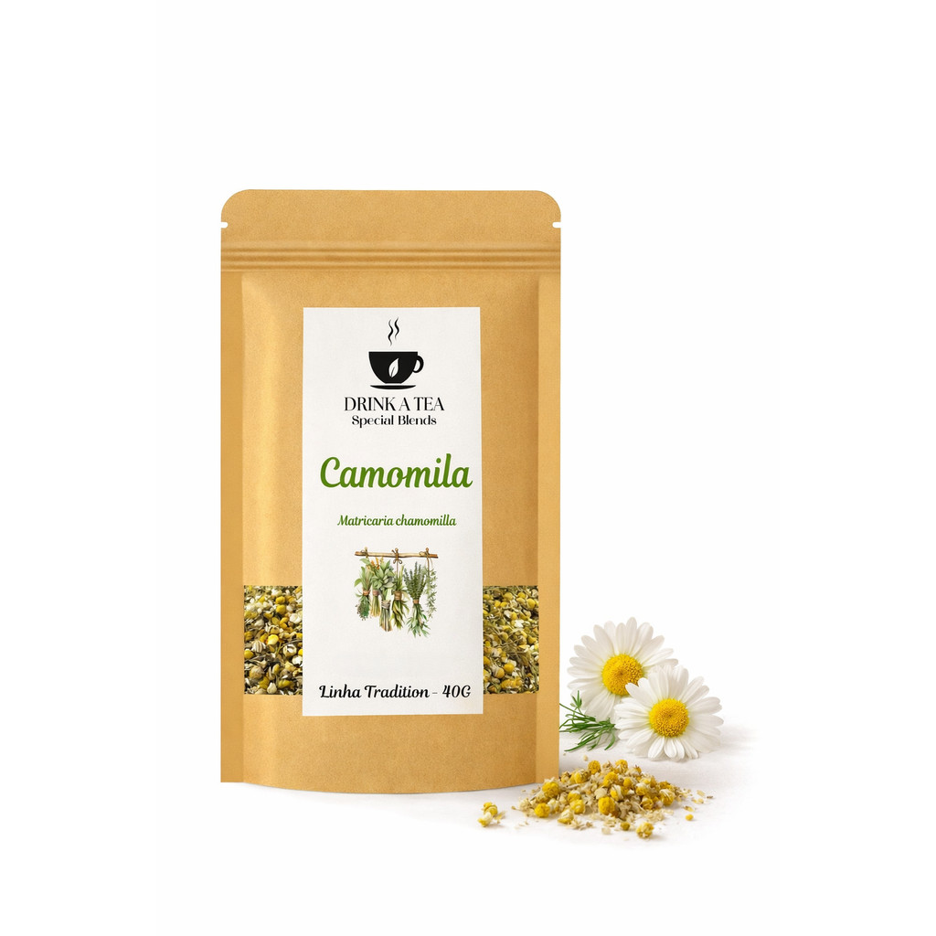 Imagem Chá de Camomila 40g Natural Premium | Calmante para Ansiedade e Sono - DRINK A TEA