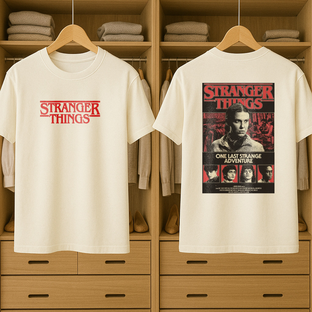 Camiseta T-shirt Streetwear Personalizada Estampa Stranger Things Personagens Feminina Masculina