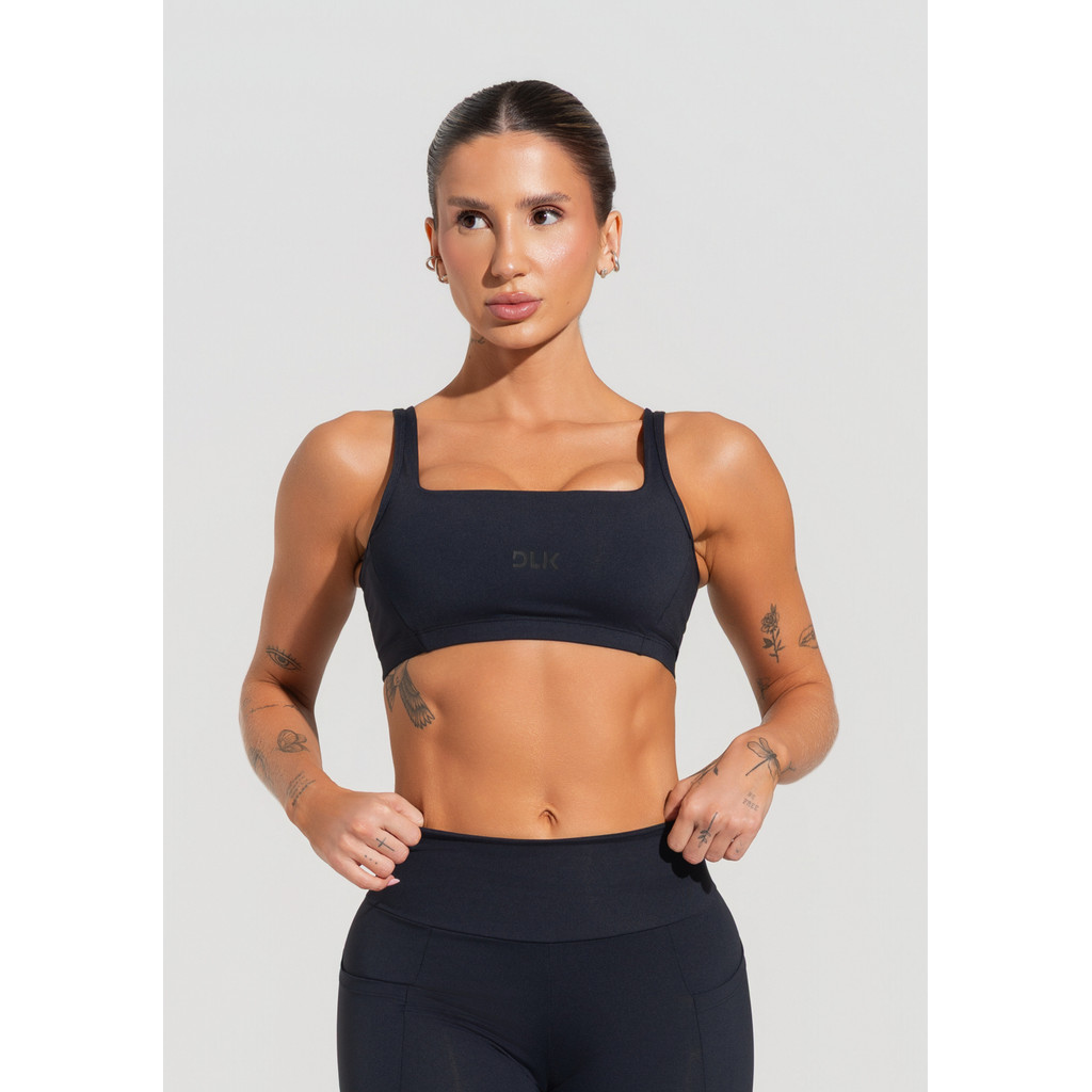 TOP FITNESS FEMININO COM ALÇAS LARGAS REGULÁVEIS SOUL DLK em Oferta na Shopee