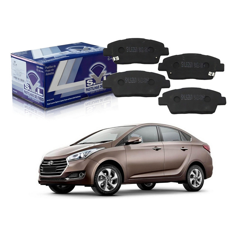 Pastilha Freio Dianteiro Syl Hb20s 1.0 2015 A 2019 em Oferta na Shopee