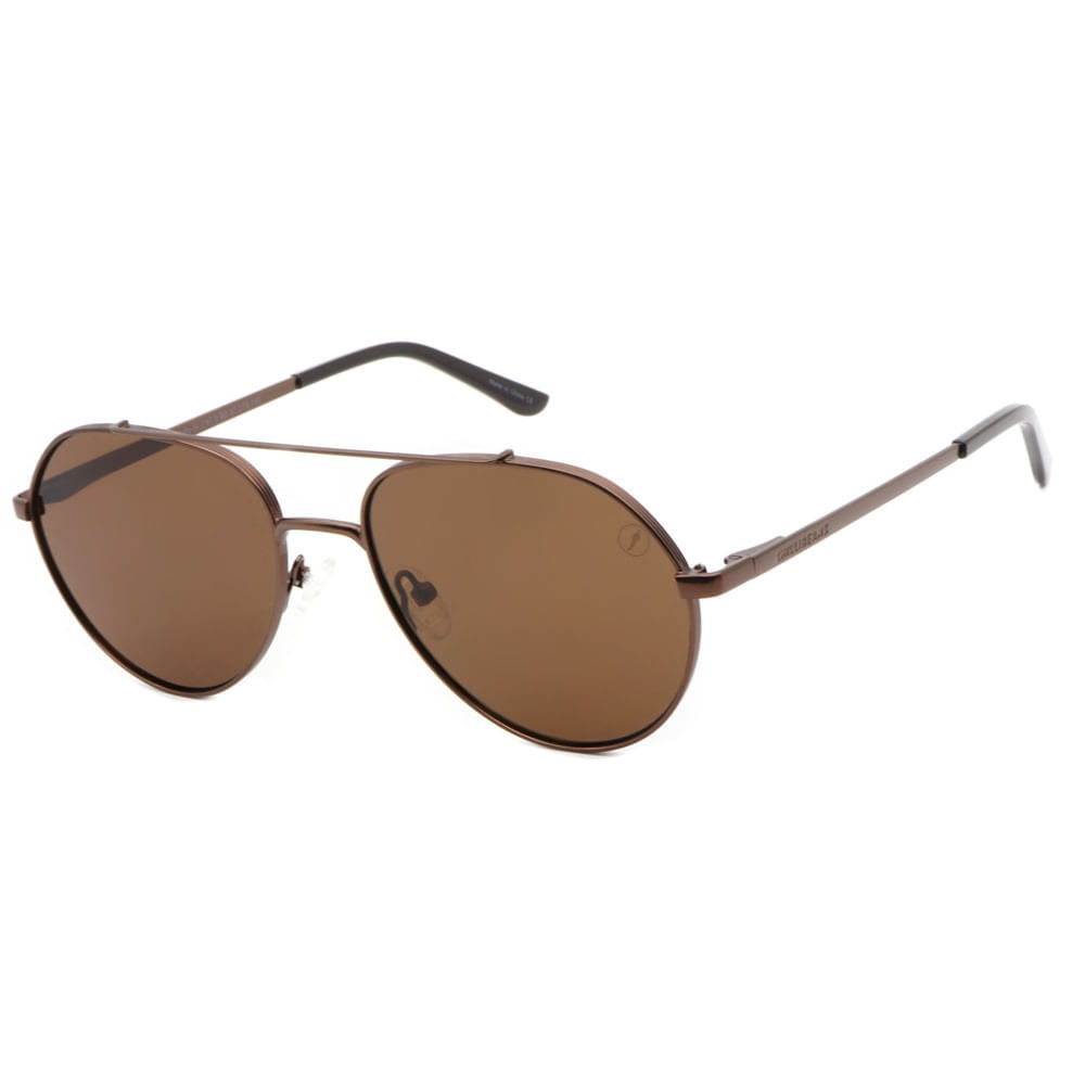 Óculos de Sol Masculino Chilli Beans Aviador Marrom