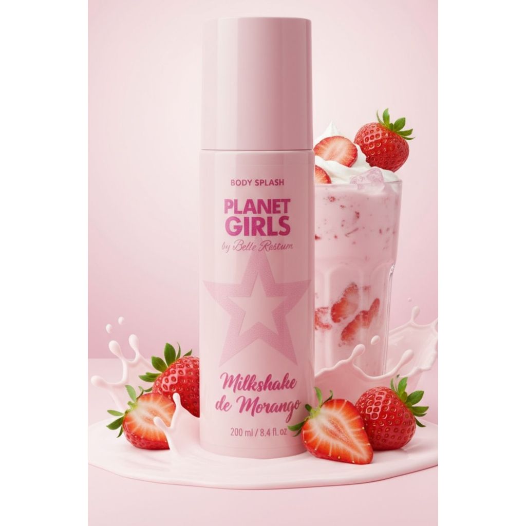 Body Splash Morango Planet Girls Rosa Claro em Oferta na Shopee