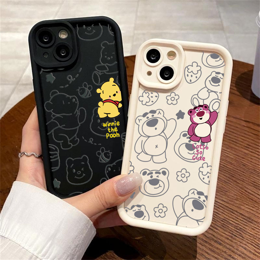 Capa Para Poco X7 Pro X6 X5 F7 F6 F5 F3 M4 X4 X3 11Lite M7 M6 C71 C75 M5 Pooh Urso Padrão À Prova De Choque