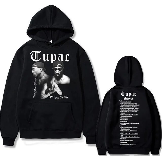 Moletom Canguru Capuz Rapper Tupac 2Pac Hip Hop Hoodie Pulôver Vintage Promoção Envio Rápido
