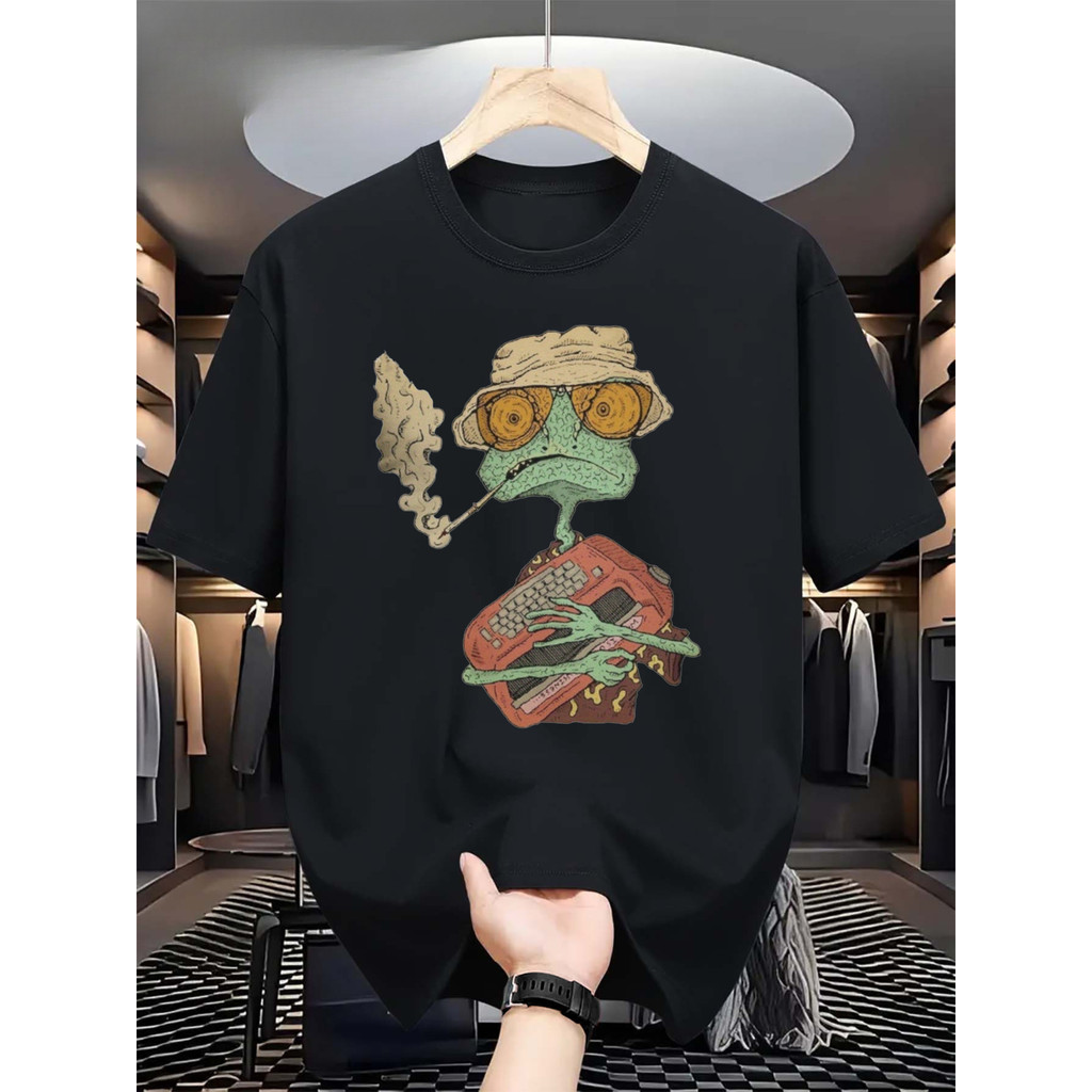 Camiseta 2026 T-shirt Masculina Rango Fear Loathing Las Vegas Filme Vintage Johnny Depp Confortável Estilosa Divertida C