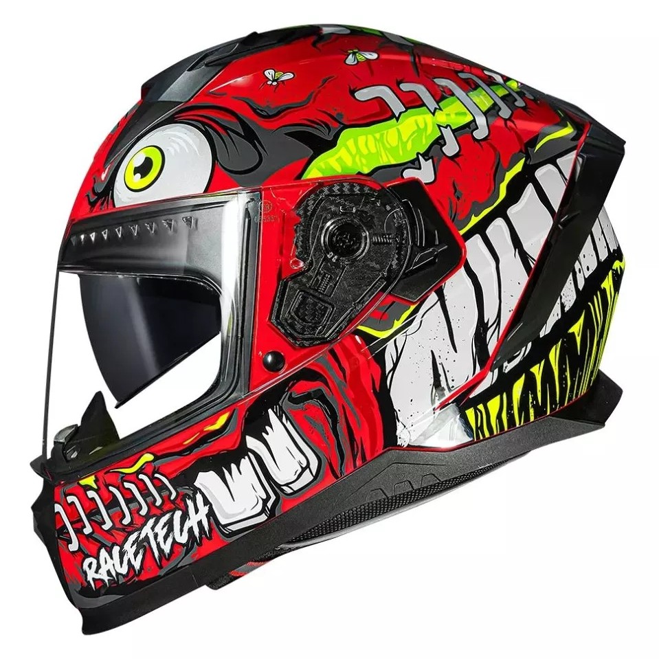 CAPACETE RACE TECH VOLT CROC VERMELHO - VERMELHO - 62