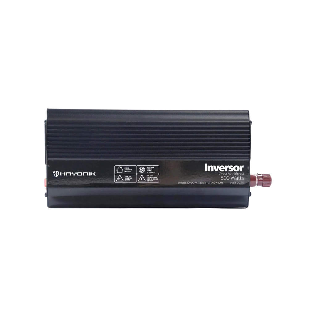 Inversor Automotivo MSW1105 Onda Modificada 500W 12V/127V Hayonik - 84826