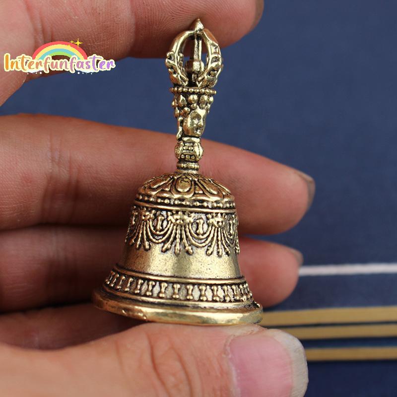 Imagem [Interfunfasterfunb] Sino De Cobre Retrô Sinos De Vento Artesanato Em Latão Fundição Caindo Idéias De Bronze Tibetano Pi