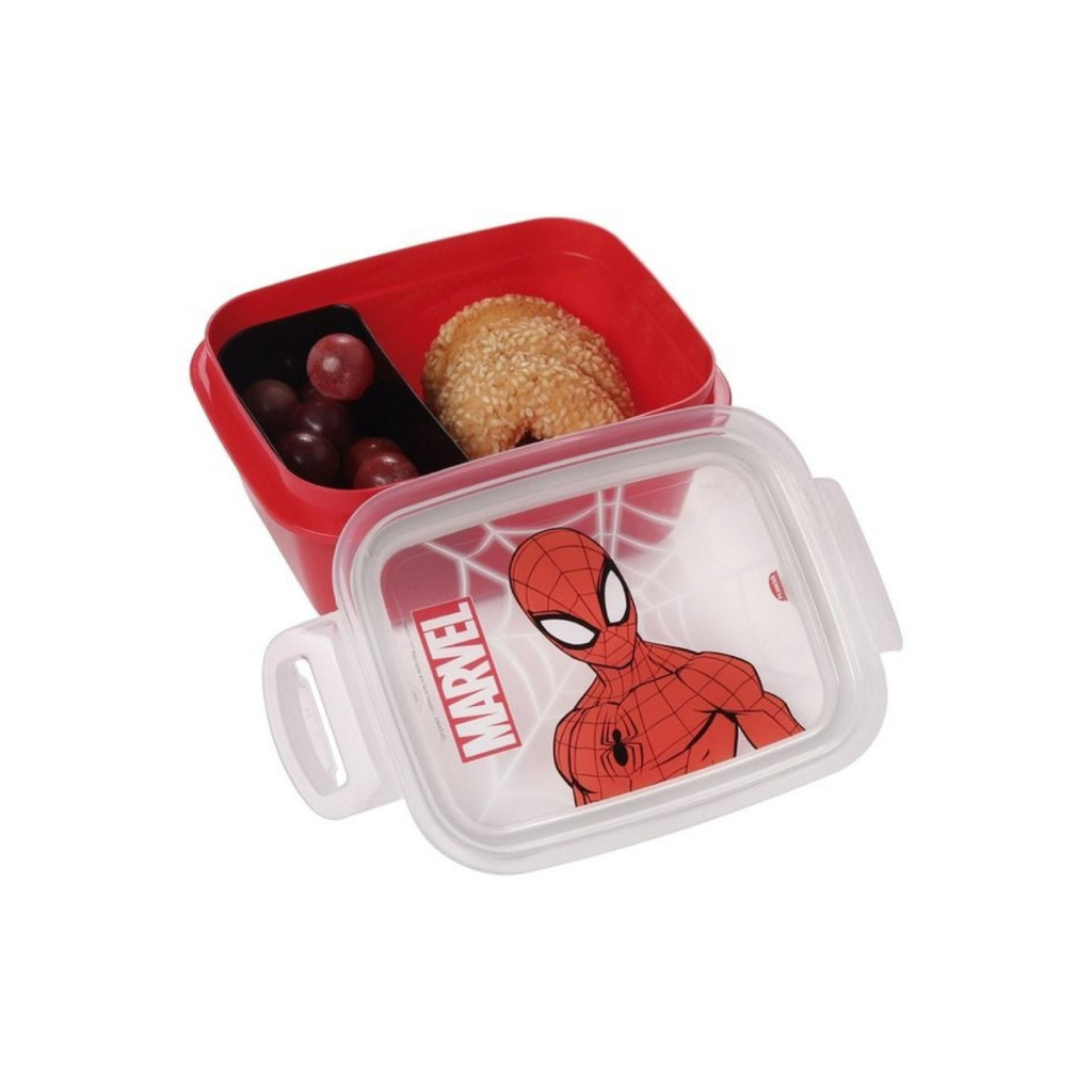 Marmita Trava Hermética 630ml Homem Aranha Marvel Plasútil em Oferta na Shopee