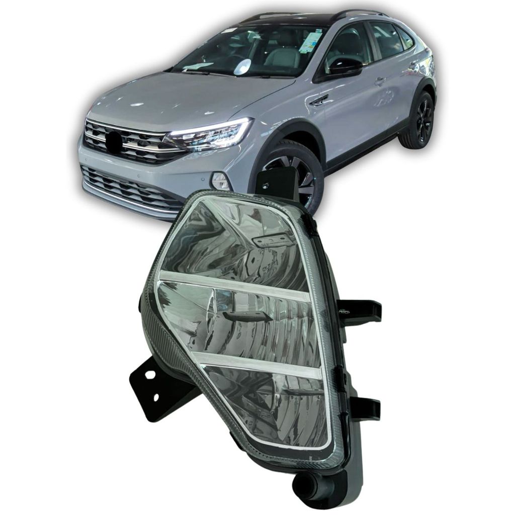 Farol Milha Neblina Auxiliar Para Volkswagen Nivus 2020 à 2024 Virtus 2023 À 2025 Amarok 2025 à 2026