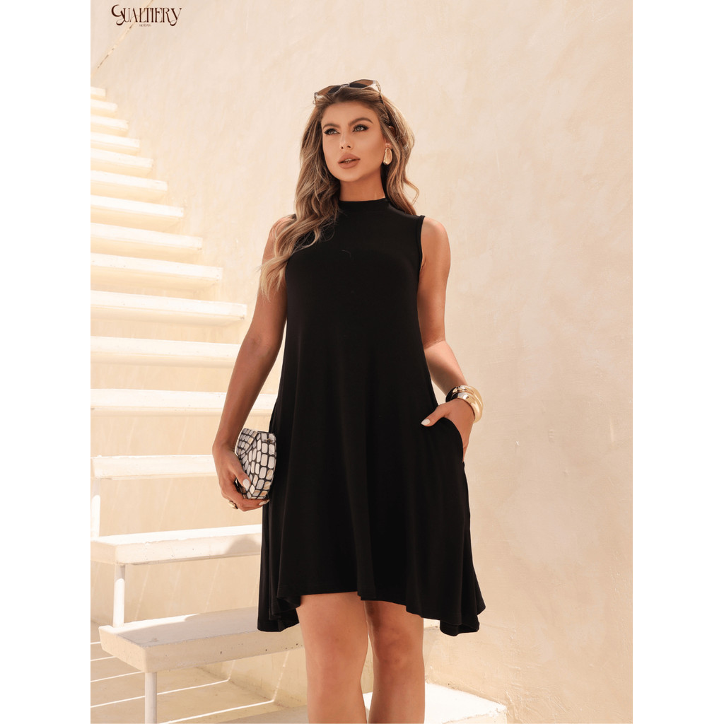 Vestido Feminino Rodado Soltinho Confortável Não Marca Elegante