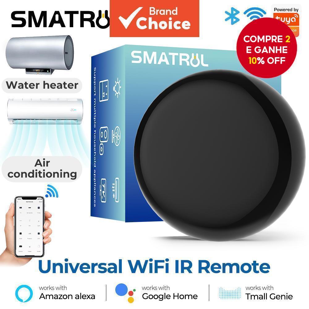 SMATRUL Inteligente IR Controle Remoto WiFi Blaster Controlador Universal Repetidor Hub Para Alexa Tuya APP