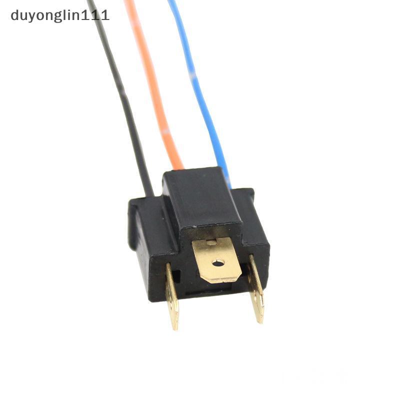 (duyonglin111) 2/4 Pçs Farol Do Carro Lâmpada De Nevoeiro Adaptador Macho Soet Cablagem H4 Conector Novo