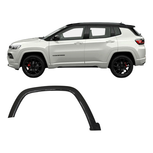 Moldura Paralama Dianteiro Esquerdo Jeep Compass 60930879 Cinza-escuro