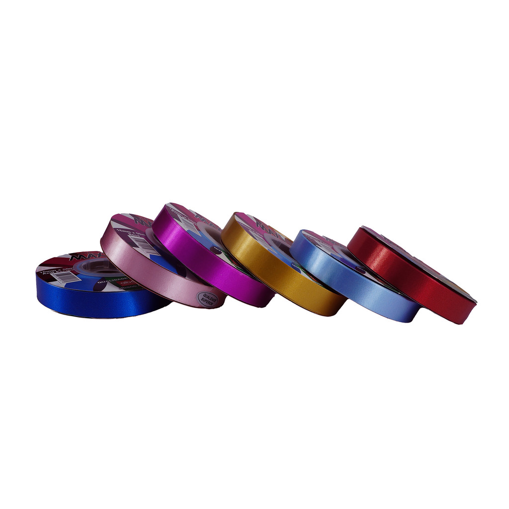 Fita Plástica 16mmX50m Maxxi Fita para Laço Fita Decorativa 50 metros