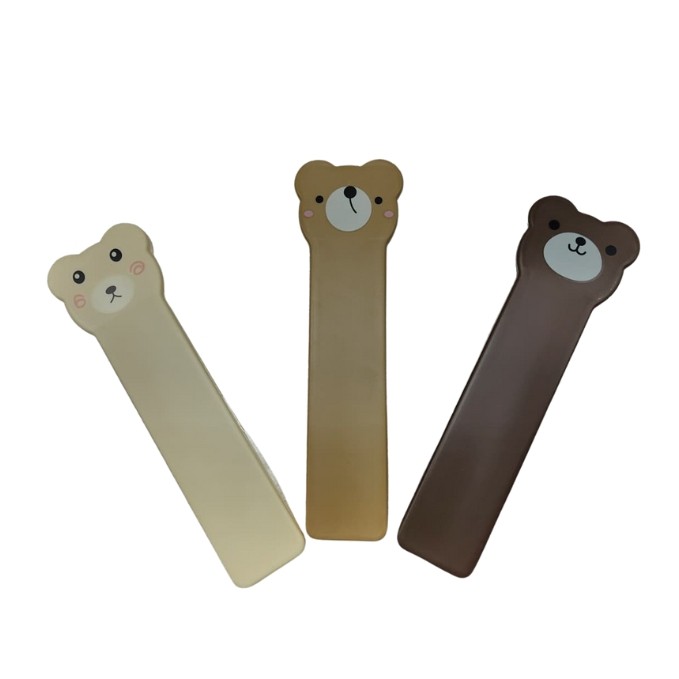 Porta Escova Retângular e Higiênico com Estampa de Urso