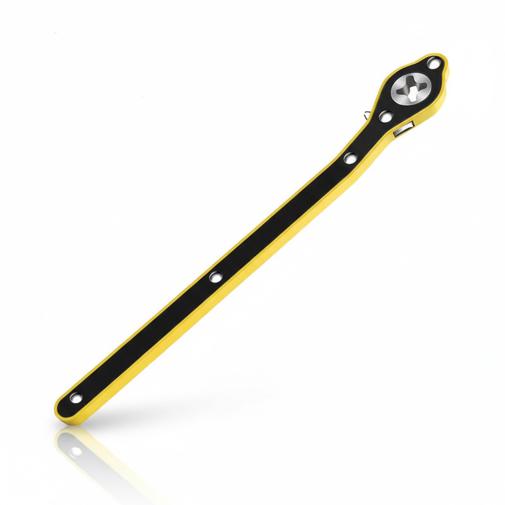Chave Catraca Macaco Jack Mão de Obra Alça Longa Tesoura Chave Pino p/ Pneu Tomada Carro Positivo Design Botão Inversão
