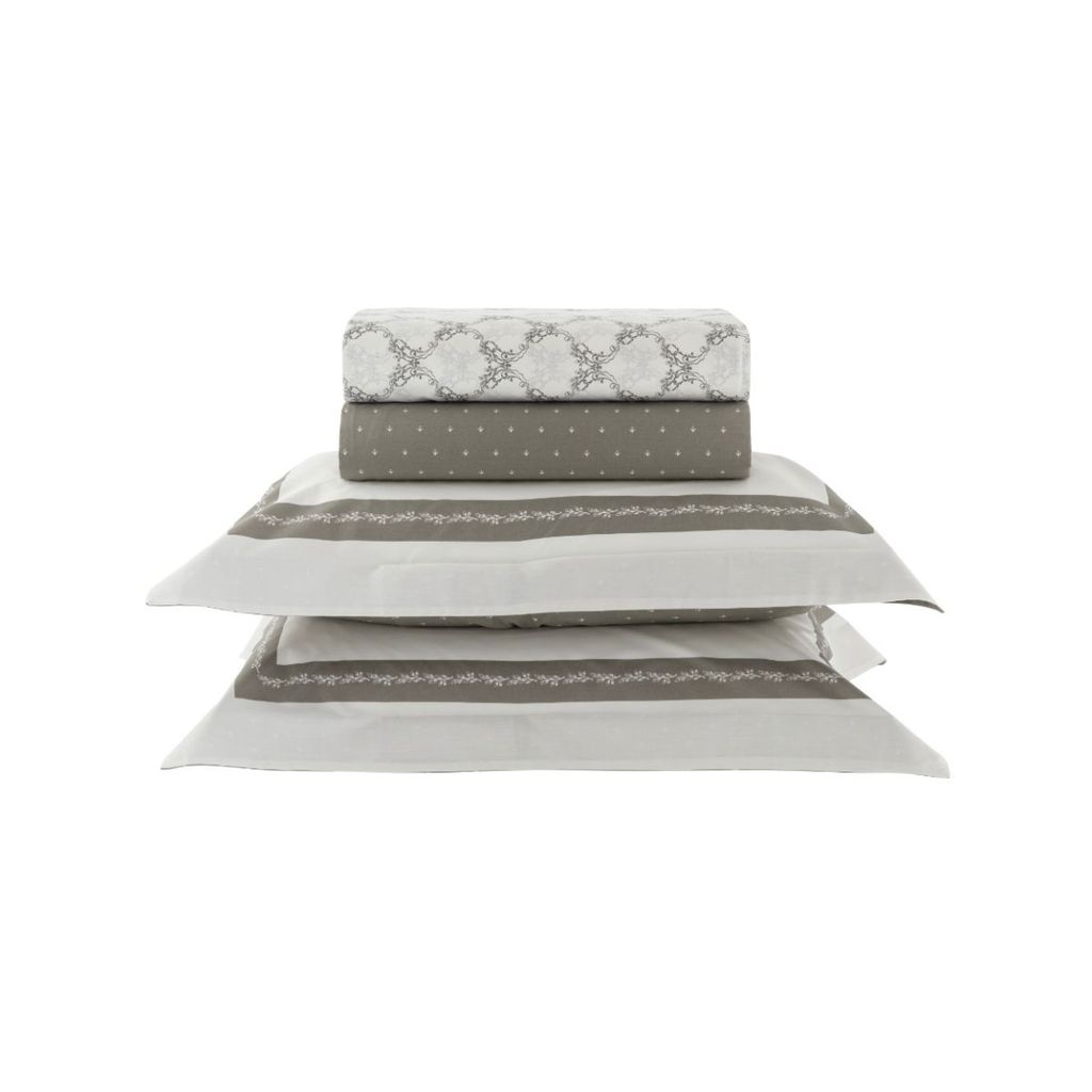 Jogo De Cama 200 Fios Vida Bela Kacyumara Francini em Oferta na Shopee