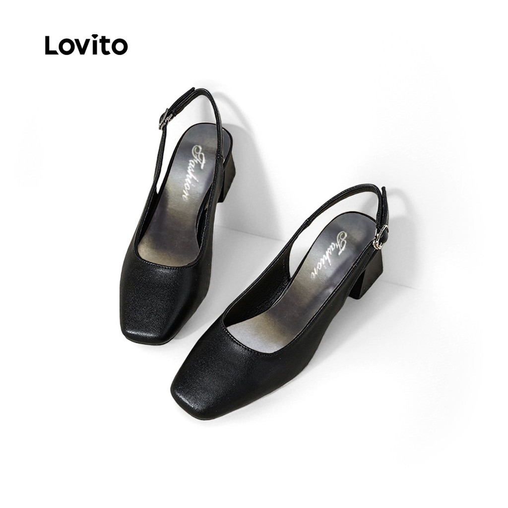 Lovito Salto Simples e Elegantes para mulheres LFA91153 em Oferta na Shopee