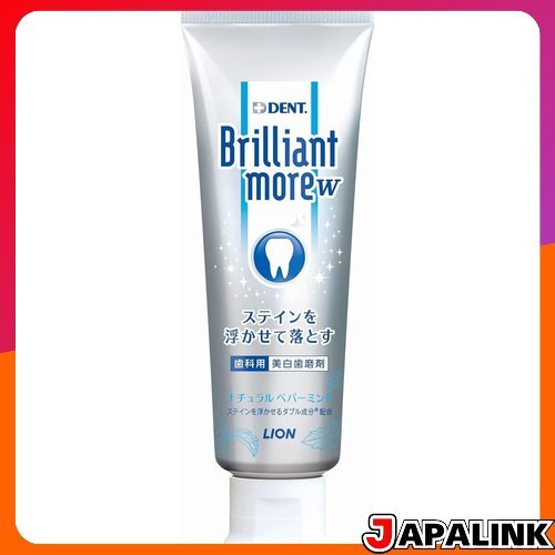 Massa de dente Lion Materiais Dentários Dent Health Brilliant Mais Pasta Dupla , sabor hortelã-pimenta natural , 90g , azul