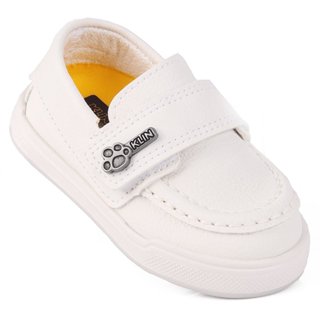 Sapato Infantil Menino Batizado Klin Original Flyer Casual – Estilo Mocassim com Velcro em Oferta na Shopee