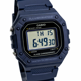 Relógio Casio Digital Esportivo Masculino Azul Marinho W-218H-2AVDF em Oferta na Shopee