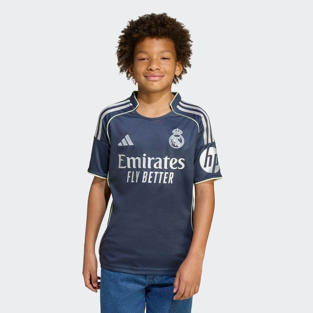Camisa Real Madrid II Adidas 25/26 Infantil Azul
