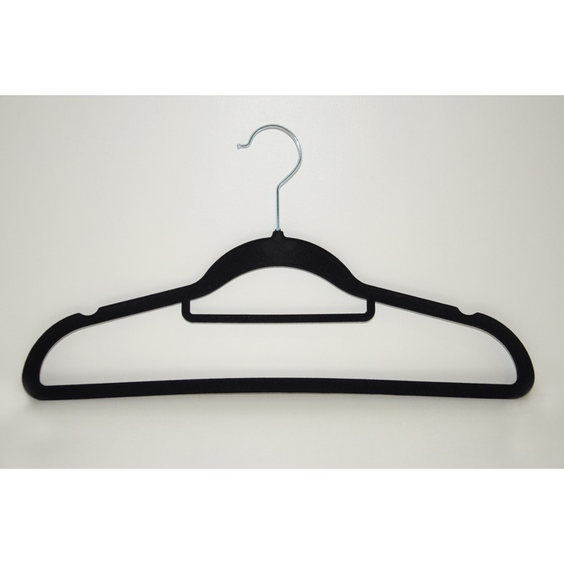 Cabide de Veludo Adulto Preto 42 cm - 10 pecas em Oferta na Shopee