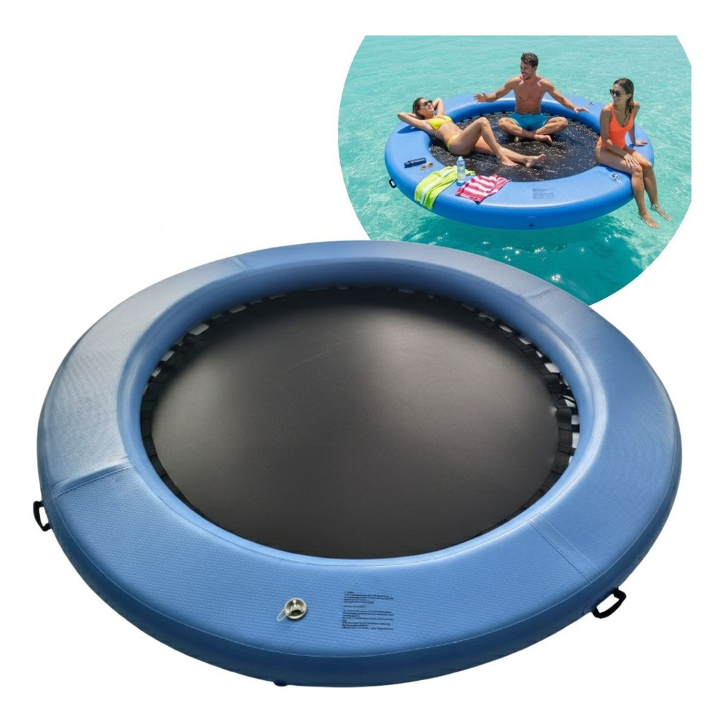 Boia Deck Inflavel 2,44m 200kg Importway com Bomba Bolsa Praia Lago Piscina