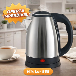 Chaleira Elétrica Automática 1,8 Litros 110v ou 220v – Base 360° e Luz Indicadora em Oferta na Shopee