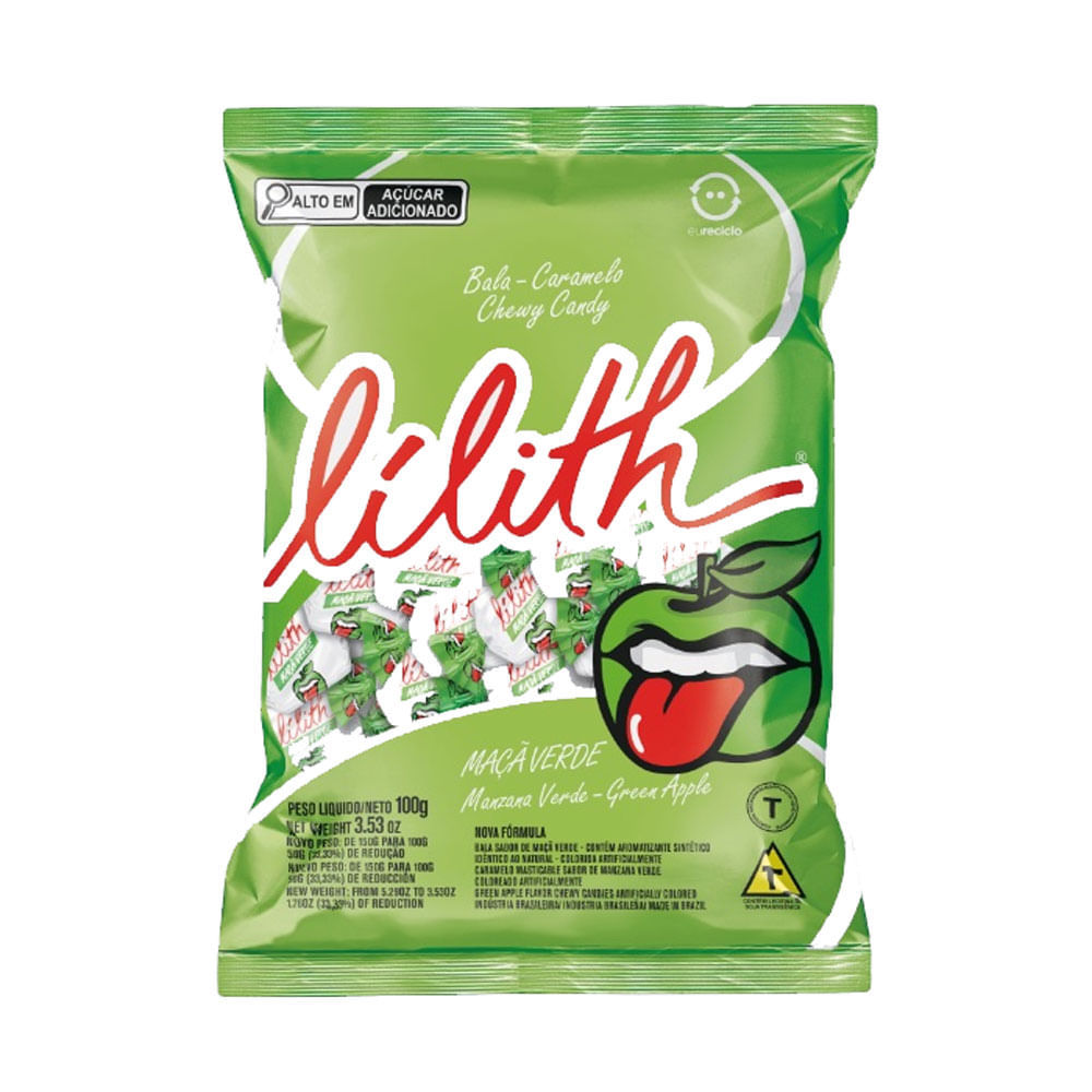 Bala Lilith Maçã Verde 100g