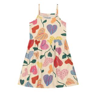 Vestido infantil menina com flores Brandili -Natural em Oferta na Shopee