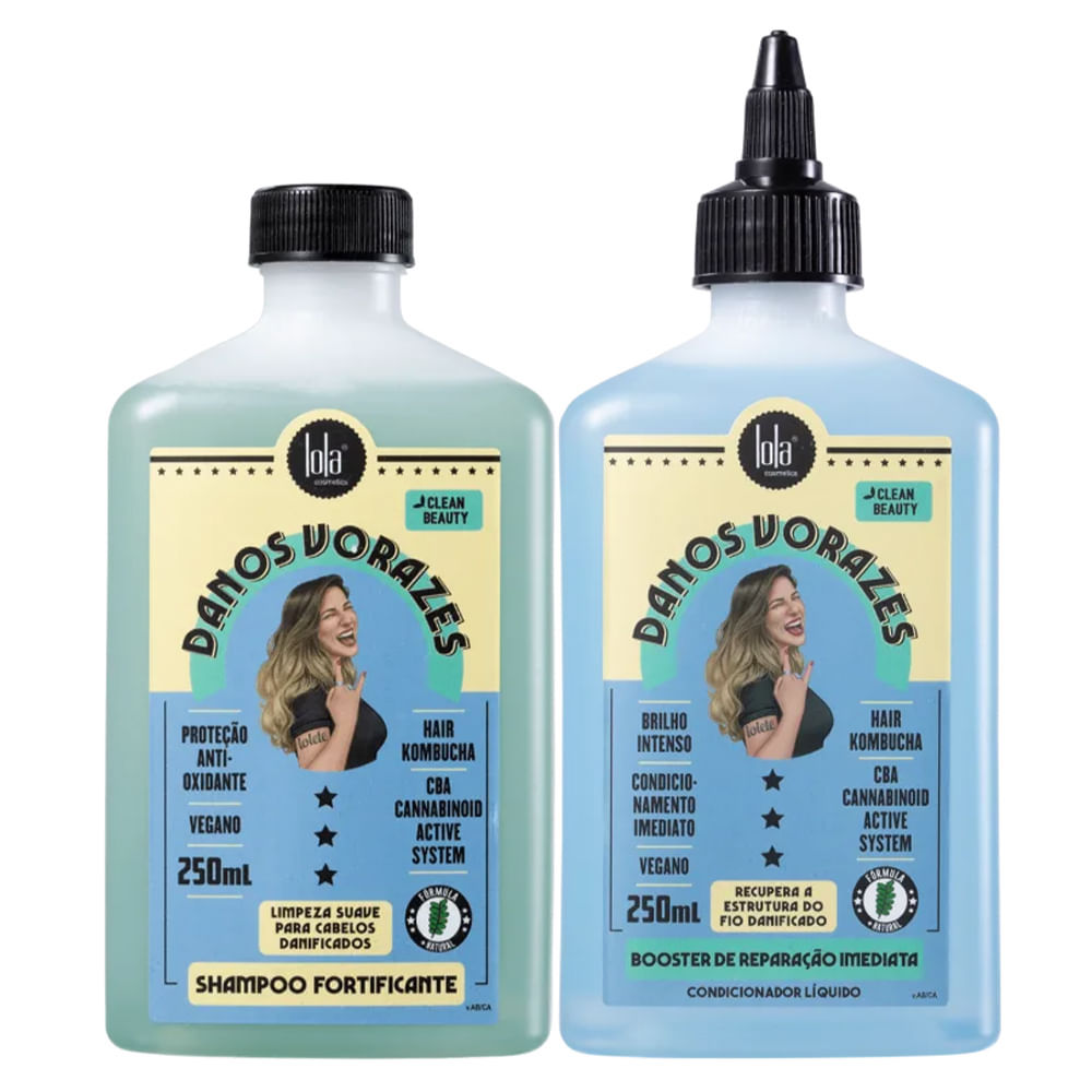 Kit Lola Cosmetics Danos Vorazes Shampoo + Condicionador em Oferta na Shopee