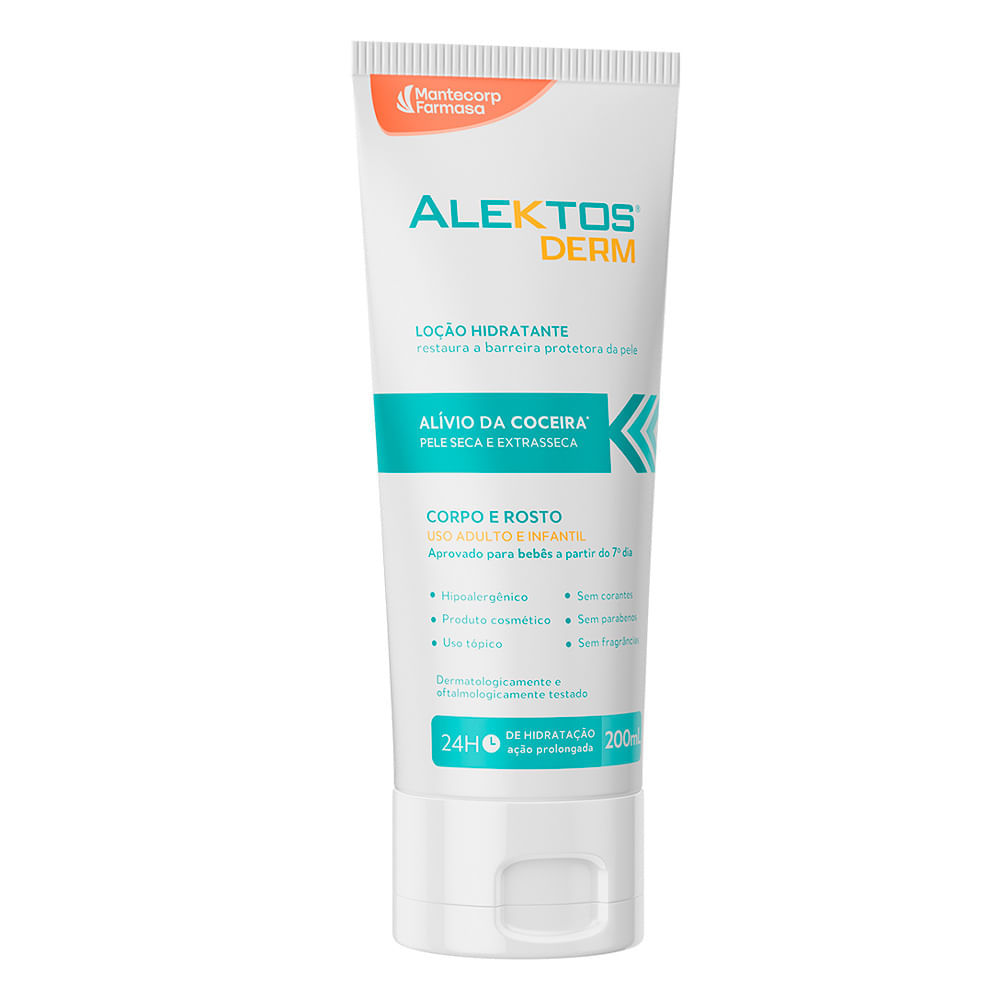 Loção Hidratante Alektos Derm Corpo e Rosto Pele Seca e Extrasseca 200ml em Oferta na Shopee
