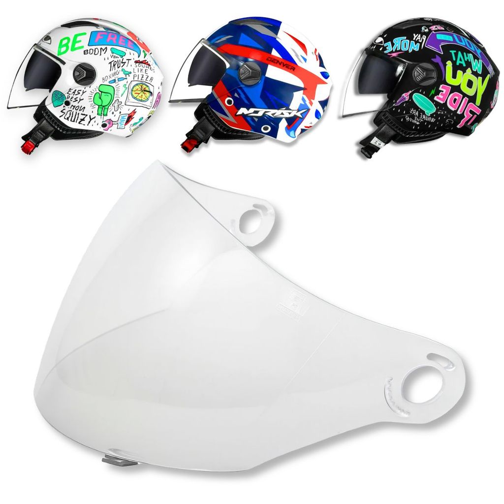 Viseira Antirrisco Cristal P/ Capacete Norisk Orion / Astone