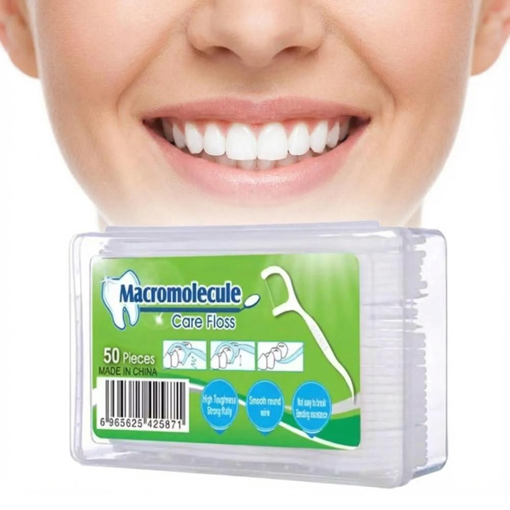 Fio Dental Com Haste em Formato de Arco Ultra Fino para uma Limpeza Eficaz Premium Kit 50/100/150/200 pcs