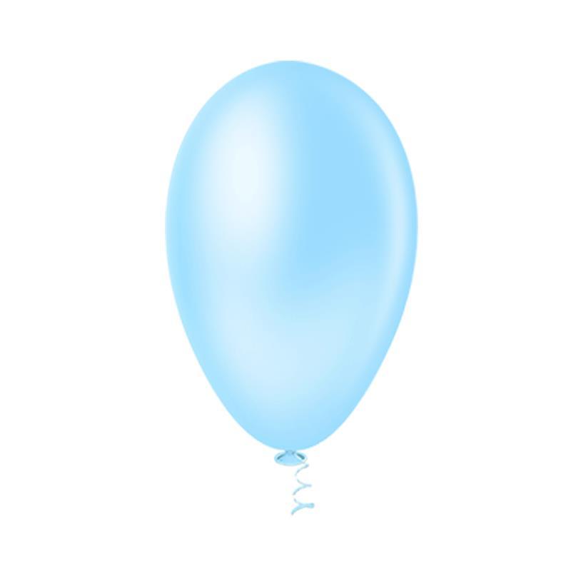 Bexiga azul claro número 7 Riberball 50unid Pic Pic em Oferta na Shopee