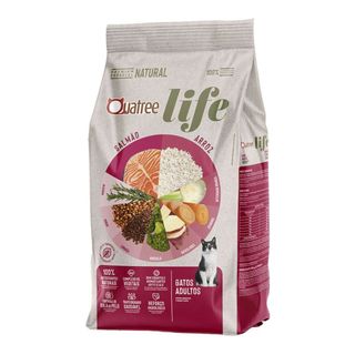 Ração Quatree Life Gatos Adultos Sabor Salmão e Arroz 10kg