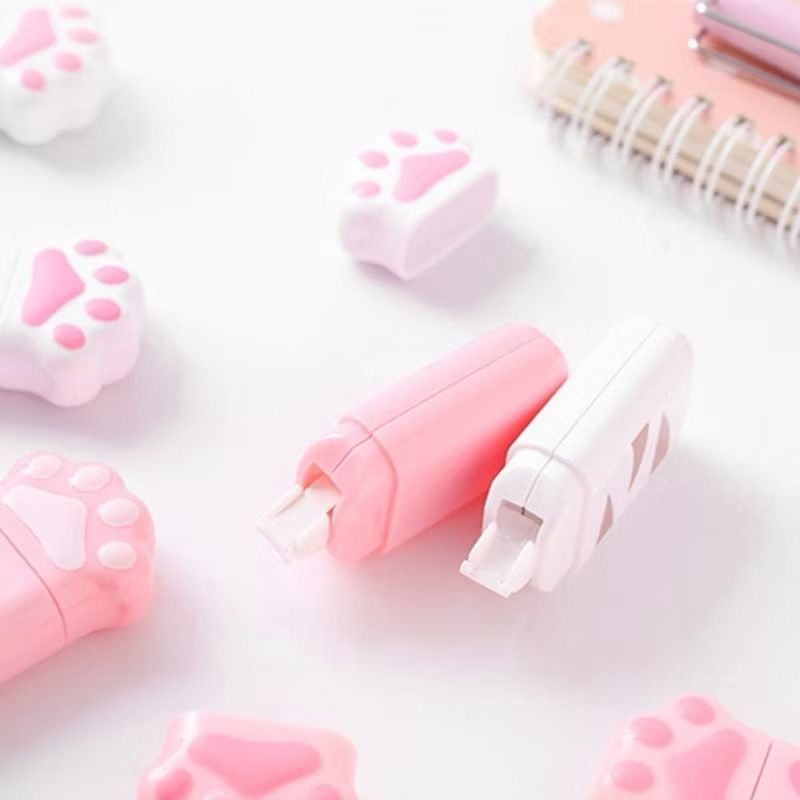 Corretivo Fita Patinha de Gato Fofo para Estojo Escolar